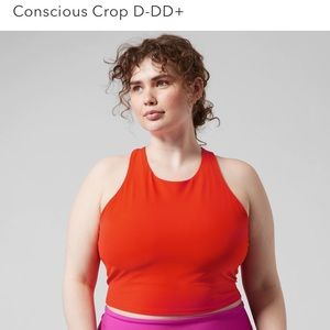 Athleta Conscious Crop Bra D-DD in size L